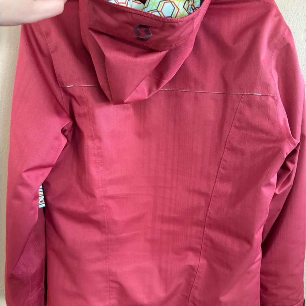 Scott Women's Raspberry Pink Hooded Shell Jacket Size US S - Picture 2 of 6